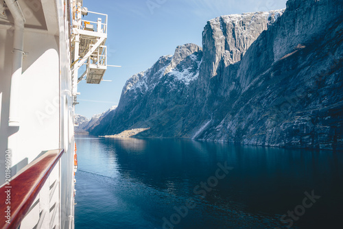 Bild auf Leinwand Into Lysefjord: Norway’s Granite Waterway, Stavanger Norway April 2026