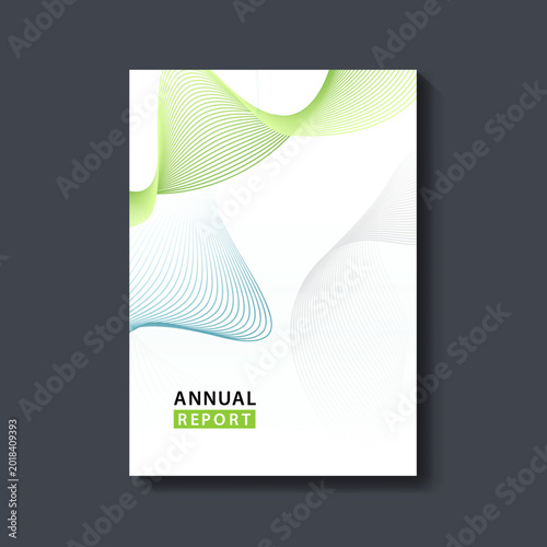 Obraz na płótnie Modern Annual report cover design template with abstract pattern