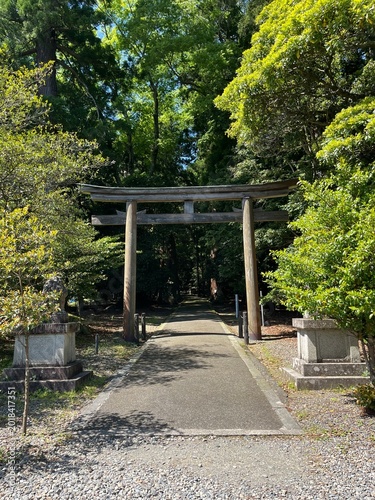 Obraz na plátně Wakasahiko Shrine (Wakasa Ichinomiya Shrine) in Obama, Fukui, Japan