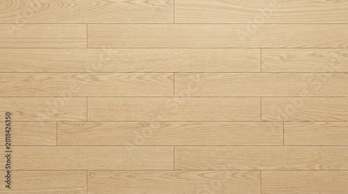 Tableau sur toile Light Oak Wood Flooring Texture, Natural Grain Pattern, Seamless Plank Backgroun