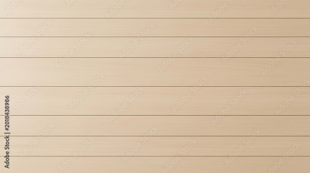 Fototapeta premium Natural Light Beige Wood Siding Texture, Horizontal Plank Background, Warm Neutral Grain Pattern for Interior Design and Construction Concepts
