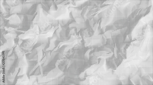 Bild auf Leinwand Crinkled white paper texture fills the entire frame with no objects