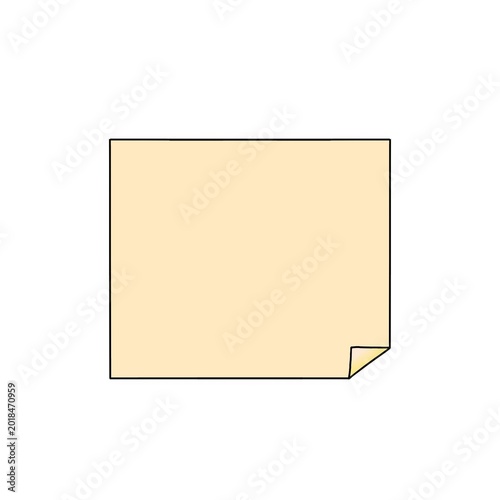 post it illustration stickers list reminder on white background 