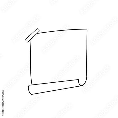 post it illustration stickers list reminder on white background 