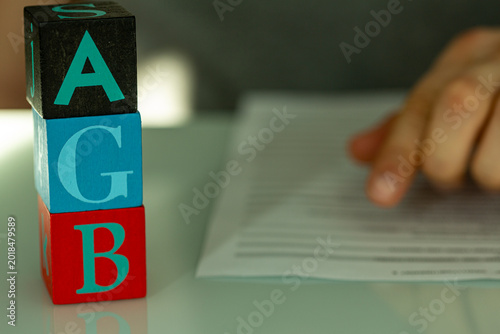 Child learning alphabet let...