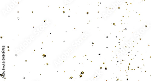 Obraz na płótnie Elegant gold stars confetti, perfect for parties, events, and festive designs