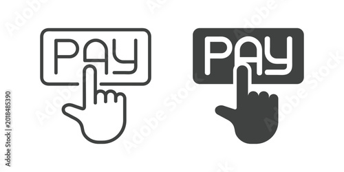 Konstfotografi Click icon. Line and glyph solid icon