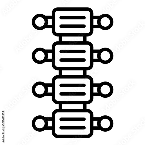 Fotografie Dorsal Spine Icon