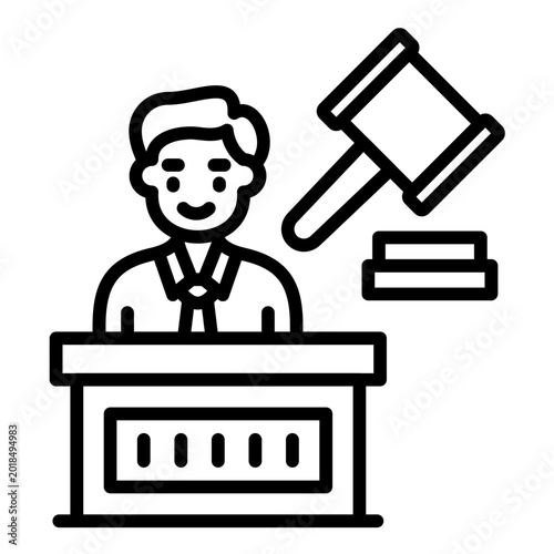Cuadro en lienzo Magistrate Icon