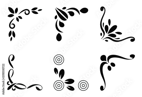 Floral Border Elements