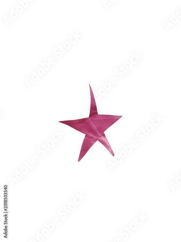 Pink star shape with gradient color effect