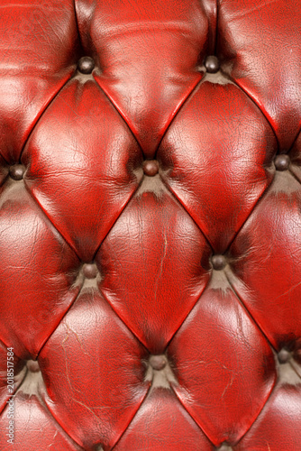 Close up of classic red tuf...