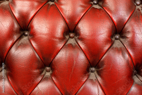 Detailed view of deep red t...