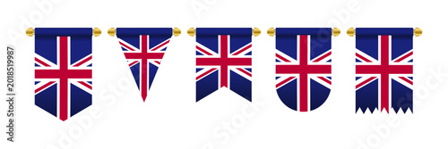 Fotografía England banner pennant flag