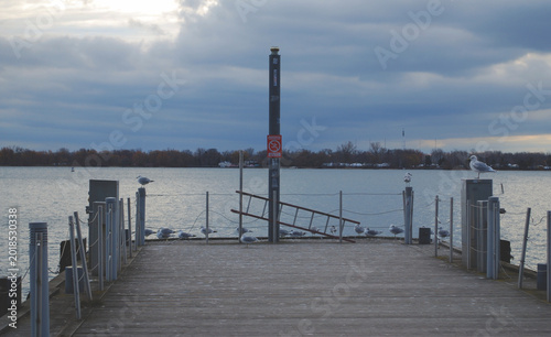 Pier on the Lake Ontario