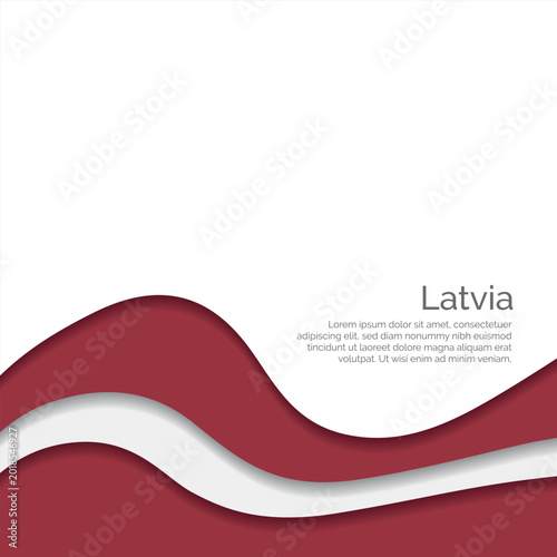 Fotografía Flag of Latvia