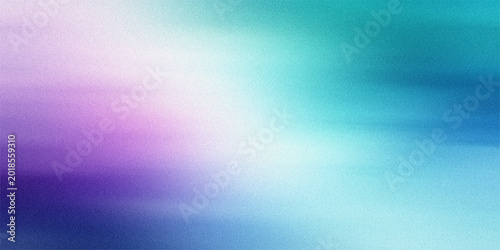 Quadro su tela Dreamy gradient background with soft transition from purple to cyan hues featuring elegant fine grain texture for art design