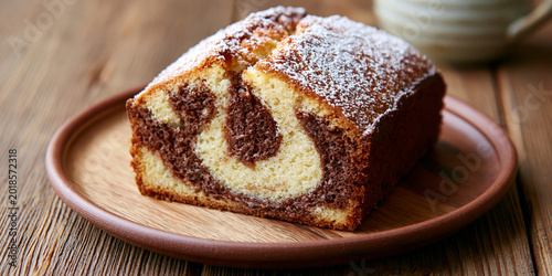 Homemade Marble Cake Dessert and Bakery Photography