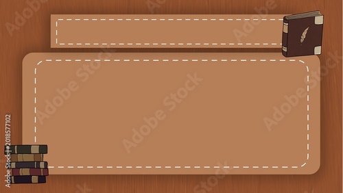 Minimal Organic Botanical Background with Abstract Green Shapes