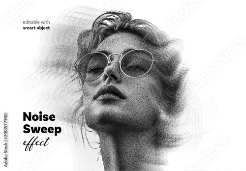 Noise Sweep Photo Effect