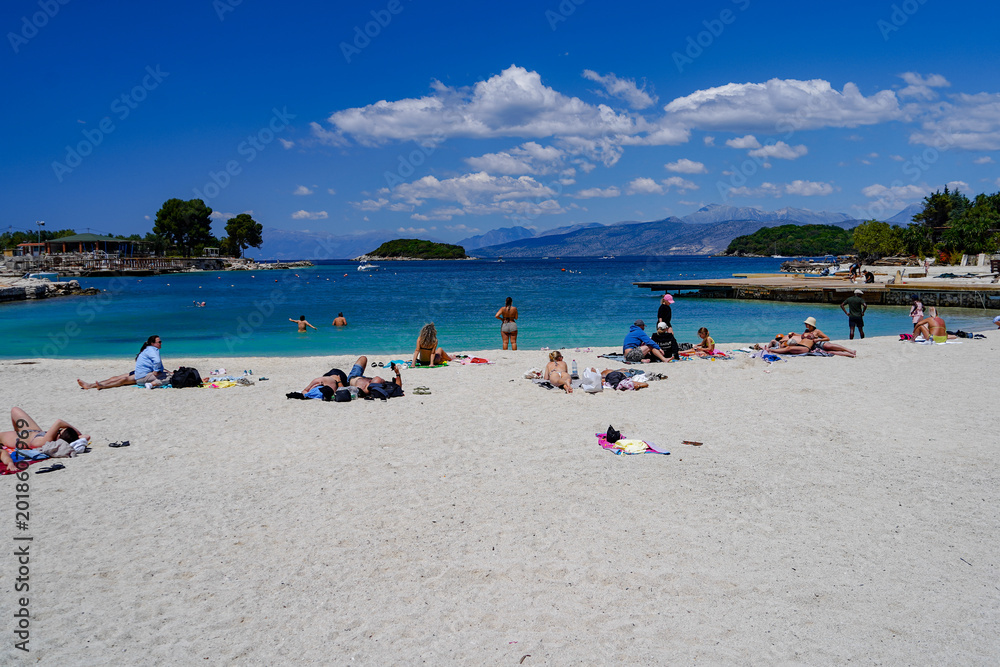 Obraz premium Ksamil , touristic resort in Albania