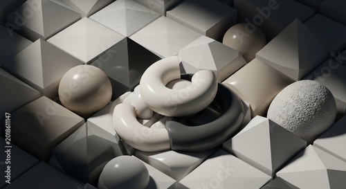 Shadow Play on Geometric Forms