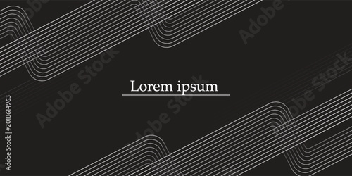 white lines on a black background