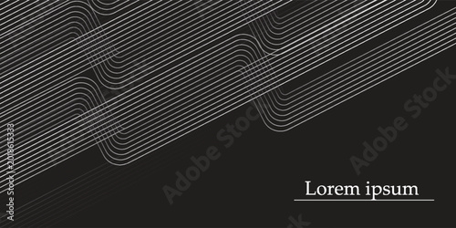 white lines on a black background