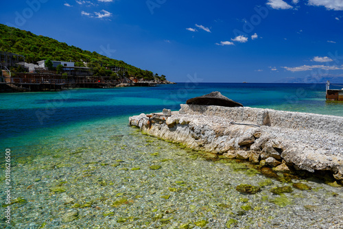 amazing beach of Ksamil , Albania , touristic destination
