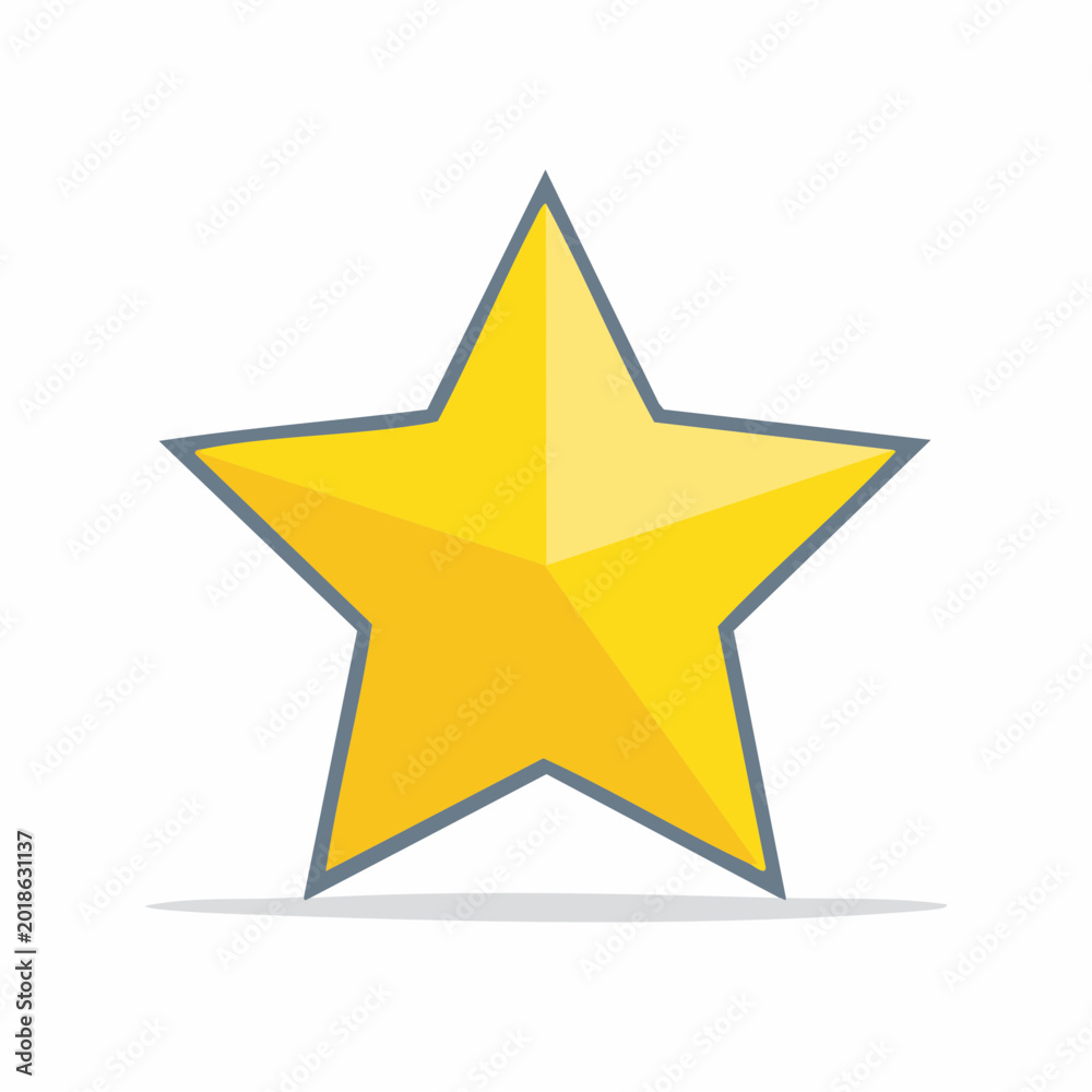 Obraz premium Golden Star Icon