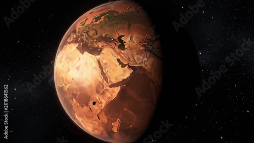 Terraformed Mars - A Vision of a Habitable Red Planet in Space.