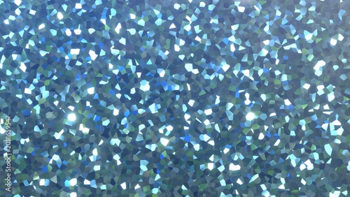 Tableau sur toile 水色 背景素材 キラキラ 抽象 クリスタル 爽やかな夏・初夏の広告用