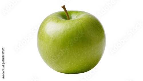 Schilderij op canvas Green Granny Smith Apple with Stem and Subtle Blush