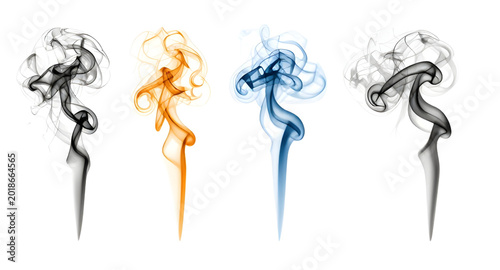 Tableau sur toile smoke, fluidity, colors, abstract, vapor, movement, swirl, transformation, dynam