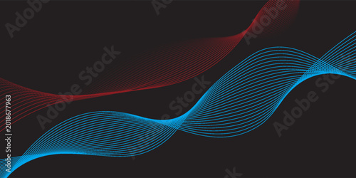 Konstfotografi Abstract background design with diagonal blue and pink or purple line pattern