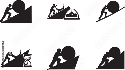Foto Tenacity icon set in multiple styles