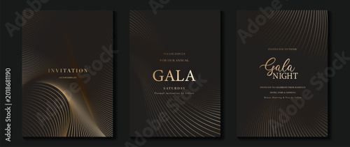 Bild auf Leinwand Luxury gala invitation card background vector
