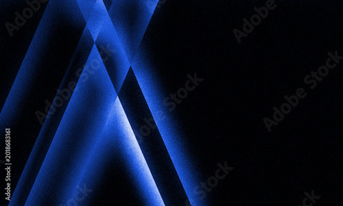 Cuadro en lienzo Abstract futuristic background with blurry glowing neon transparent shapes