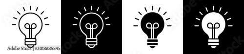 Konstfotografi Idea White Black Icon Vector Illustration