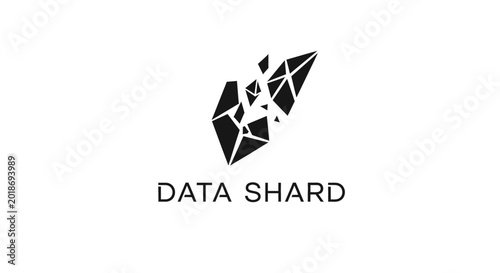 Free Download Data shard logo design element. - GFXLoad