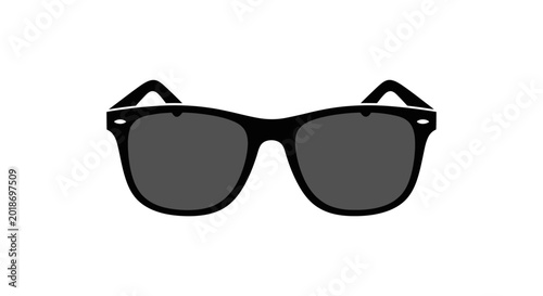 Photos Black sunglasses with dark lenses.
