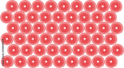 red balls background