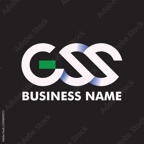 GSS letter vector logo