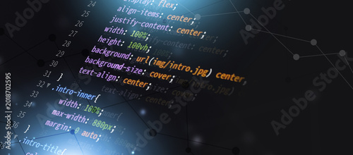 css web coding language banner