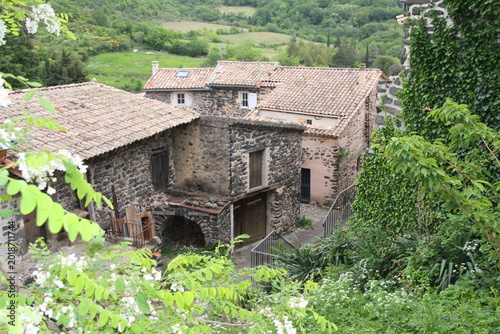 Aubignas, joli petit village médiéval et pittoresque situé en Ardèche en France