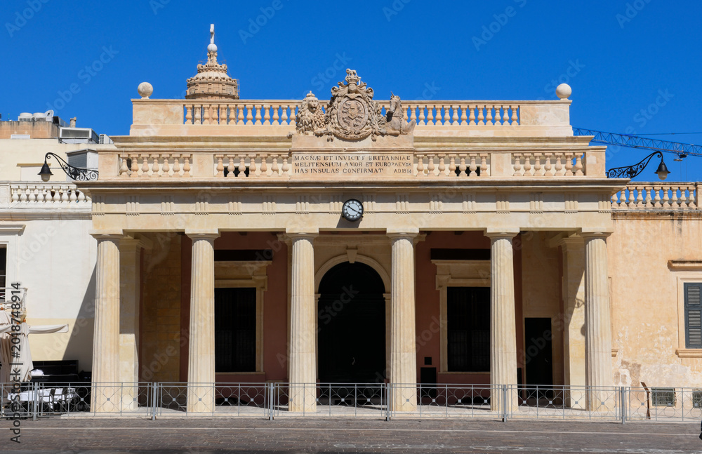 Obraz premium View at the town of La Valletta on Malta