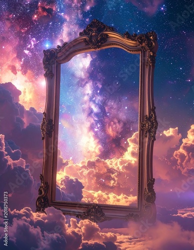Ornate portal to nebula skies