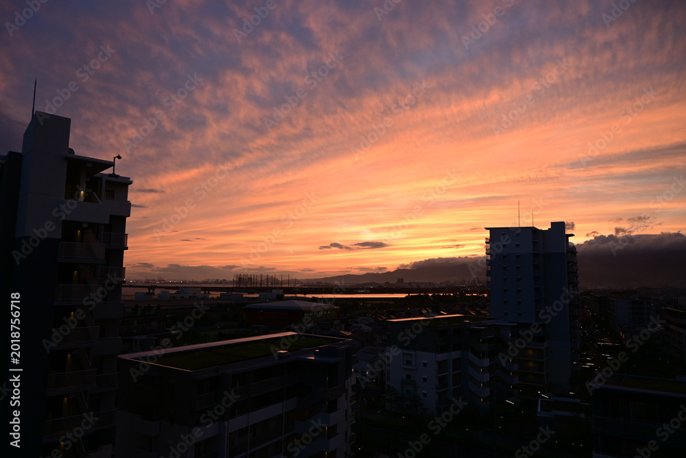 Naklejka premium 夕方の空