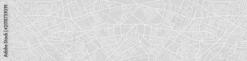 Schilderij op canvas Street map vector map