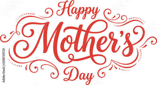 Happy Mother's Day Calligraphy Greeting Card